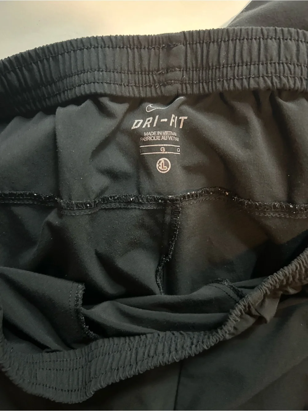 Nike Black Track Pants with Silver Swoosh